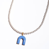 Refined Crystal Pearl Necklace