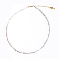 Dainty Crystal Pearl Necklace