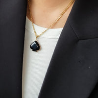 Destiny Pendant • Black & Maroon