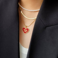 Fuck Yes Pendant • Red / Reversible