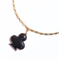 Luck Pendant • Black & Maroon