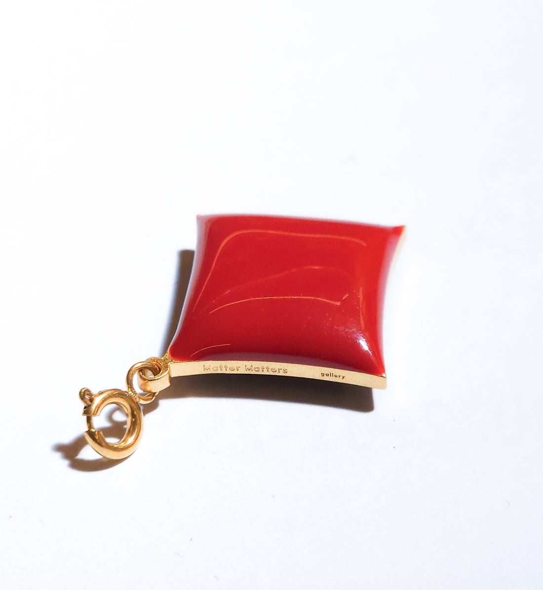 Diamond Pendant • Black & Maroon