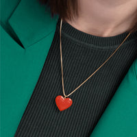 Love Pendant • Black & Maroon