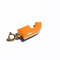 Pause Pendant • Forget-Me-Not & Orange