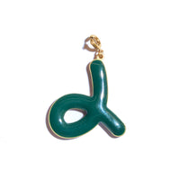 No Idea Pendant • Forget-Me-Not & Forest Green