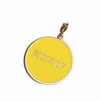 Not For Everyone Pendant • Light Blue & Yellow