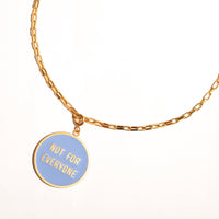 Not For Everyone Pendant • Light Blue & Yellow