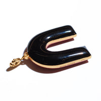 Mountain Pendant • Black & Maroon