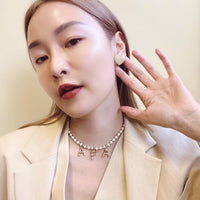 Puffy Heart Studs • Stone