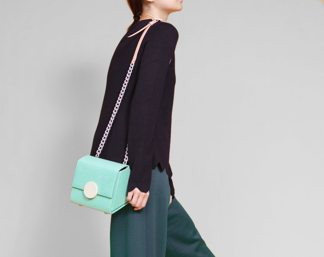 Mini Trapezoid Shoulder Bag • Mint