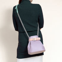 Mini Bucket Chained Bag • Lilac