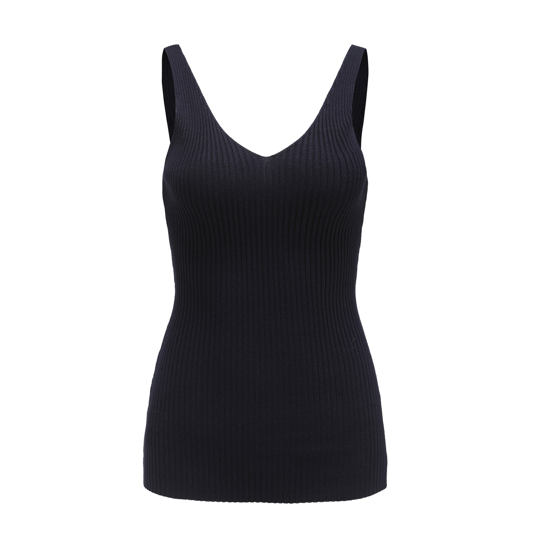 For All Hours / Ribbed Knit Tank Top • Navy