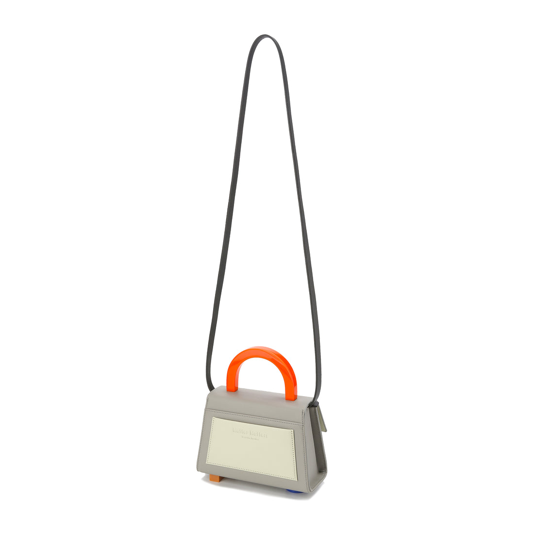 Diva Satchel Bag with Strap • Grey