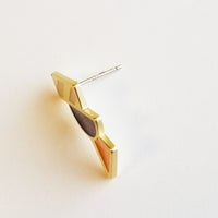 Tilt Earrings • Orange & Blue