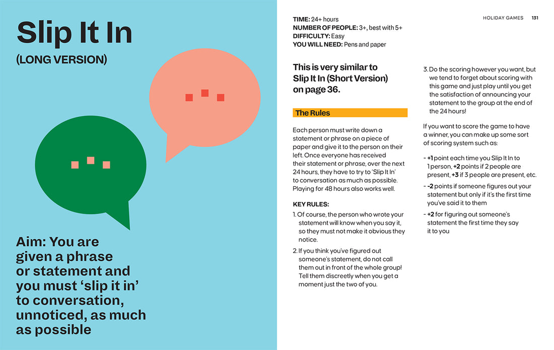 Game On • Ice Breakers, Memory Games, Wordplay and Everything in Between