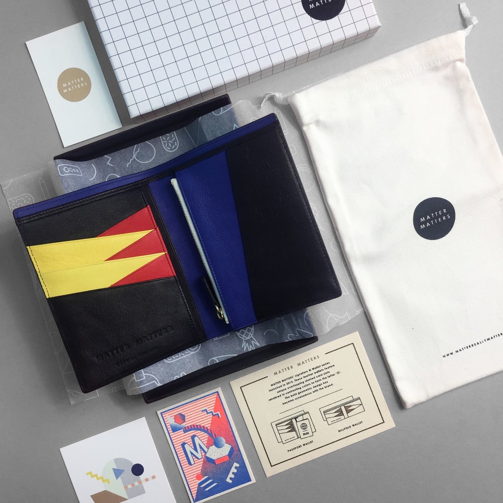 Bauhaus Passport Wallet • Black