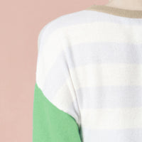 Opposite Ends / Wool Cashmere-Blend Sweater • Red/ Green