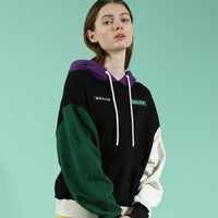 Astute / Colour-block Hoodies • Black