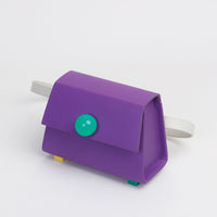 Mini Trapezoid Belt & Shoulder Bag • Purple
