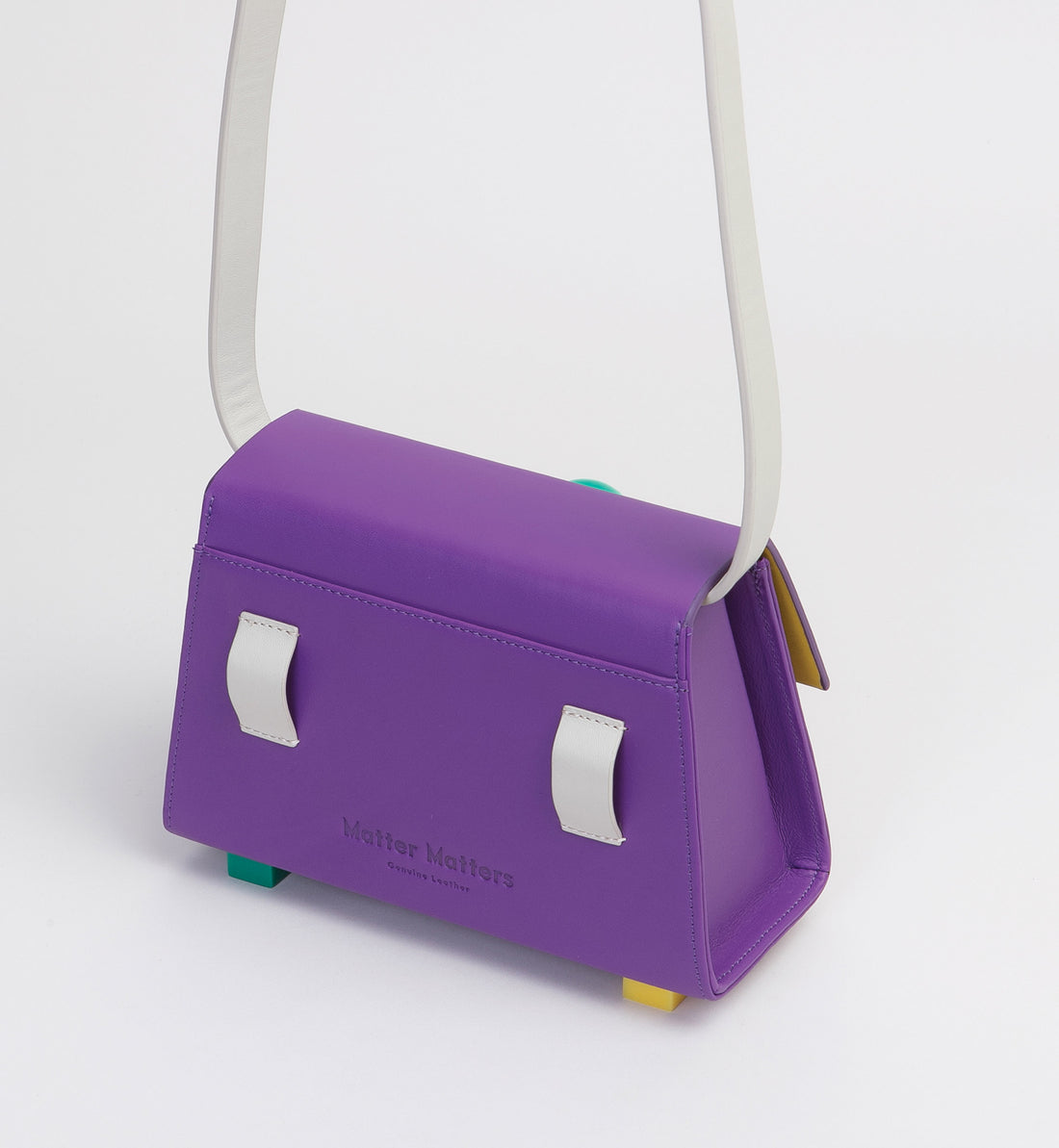 Mini Trapezoid Belt & Shoulder Bag • Purple