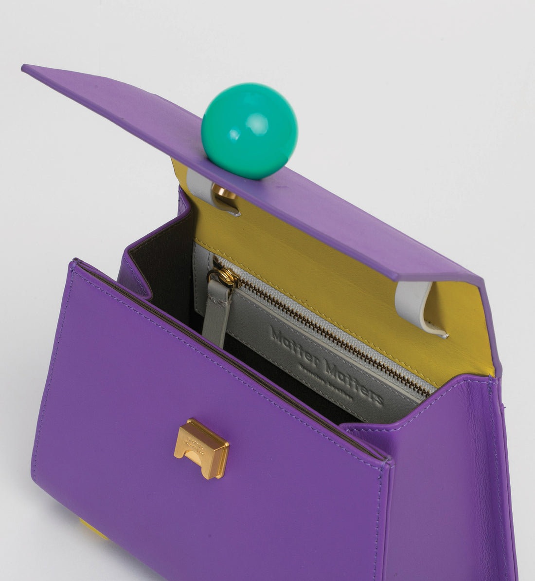 Mini Trapezoid Belt & Shoulder Bag • Purple