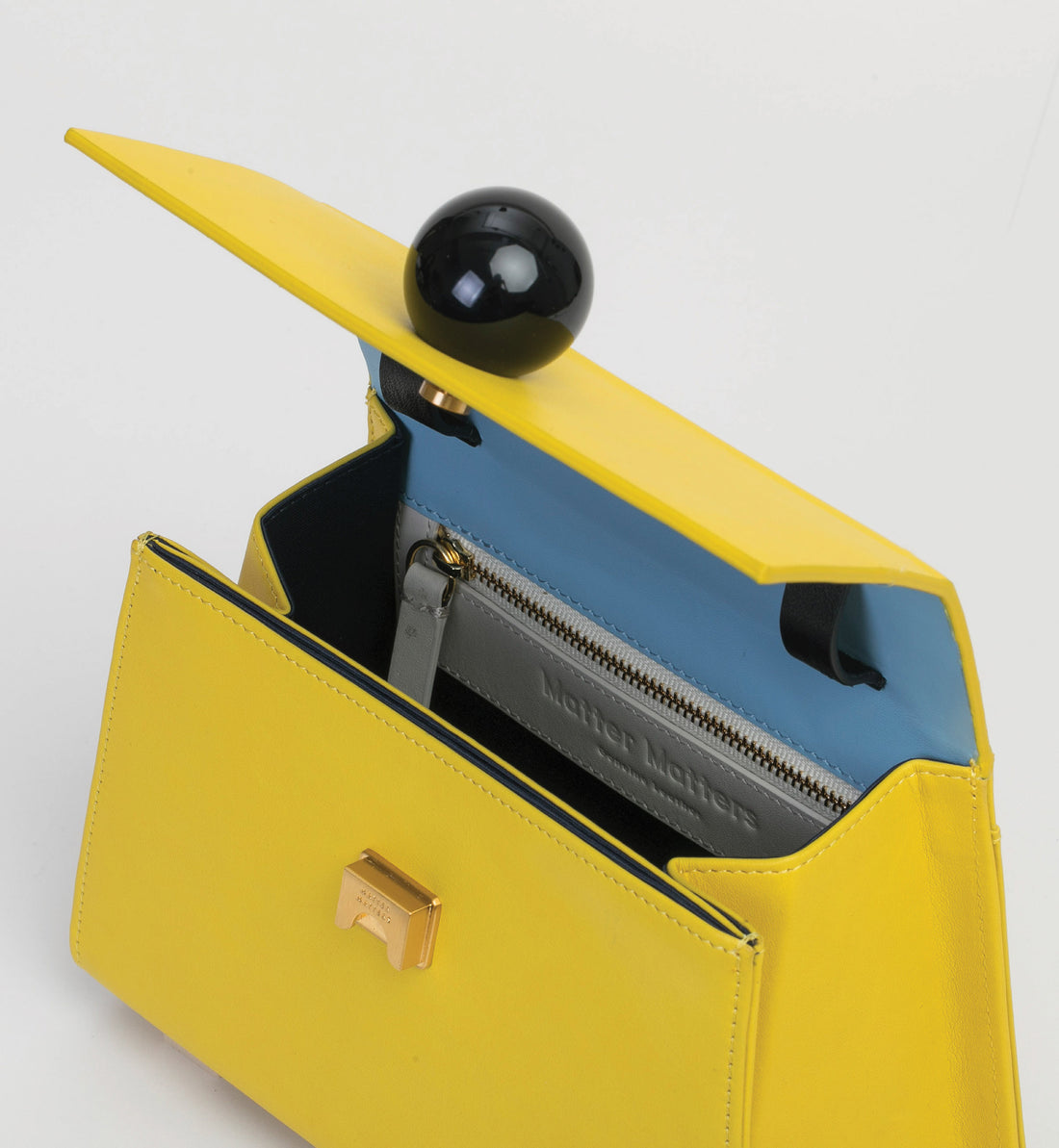 Mini Trapezoid Belt & Shoulder Bag • Yellow