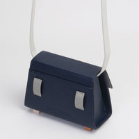 Mini Trapezoid Belt & Shoulder Bag • Navy