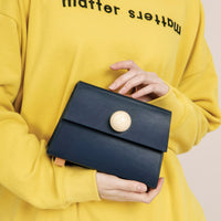 Mini Trapezoid Belt & Shoulder Bag • Navy