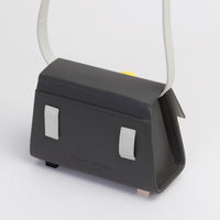 Mini Trapezoid Belt & Shoulder Bag • Charcoal