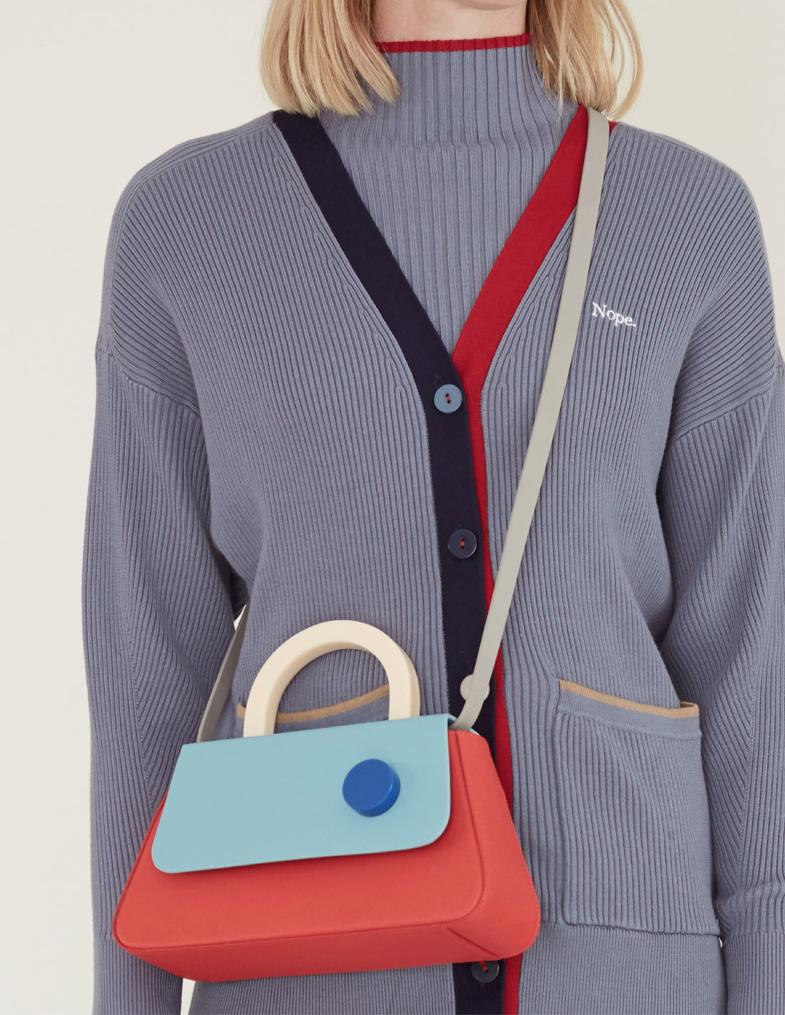 Alice Flap Bag with Strap • Red