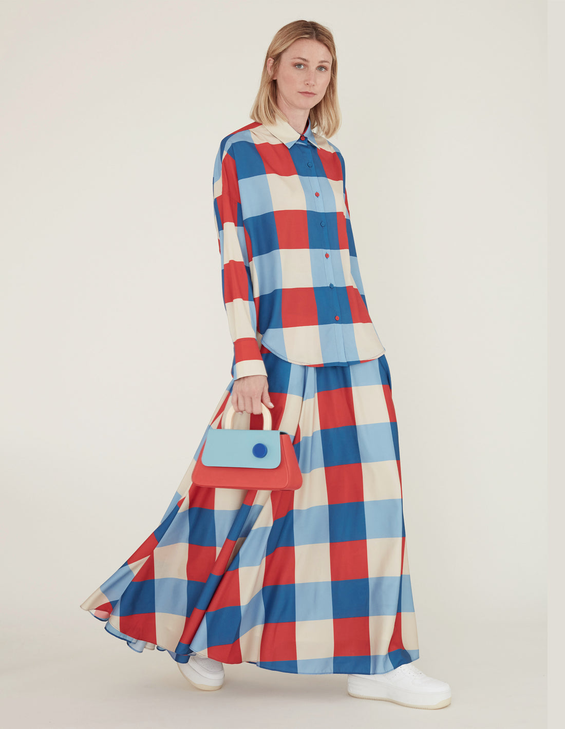 Alice Flap Bag with Strap • Red