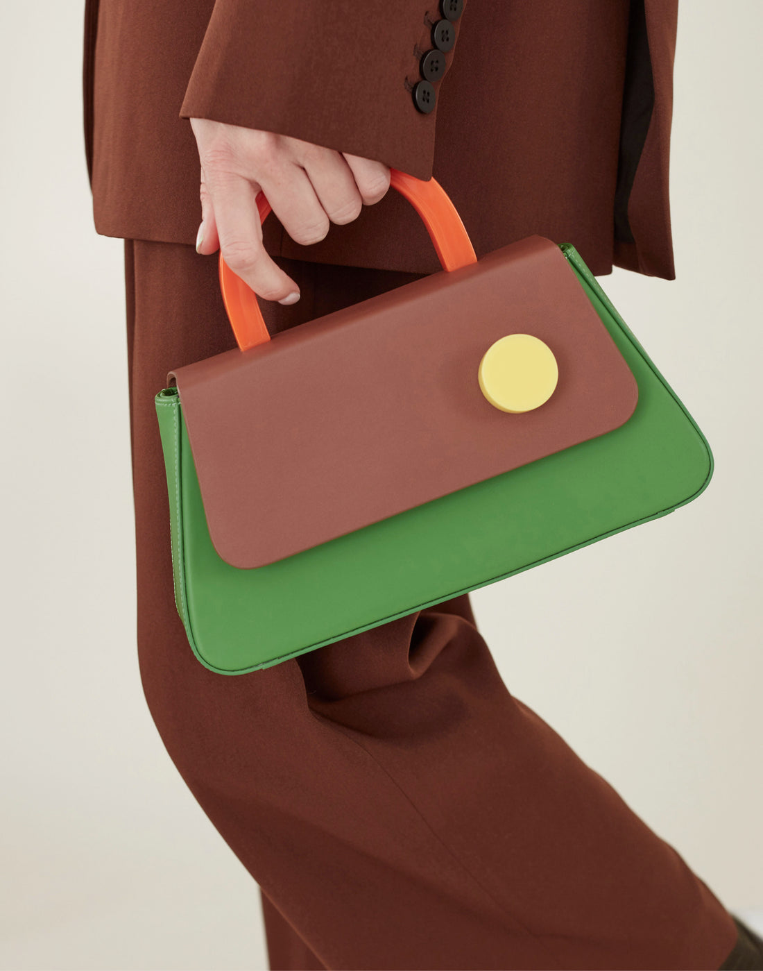 Alice Flap Bag with Strap • Kelly Green