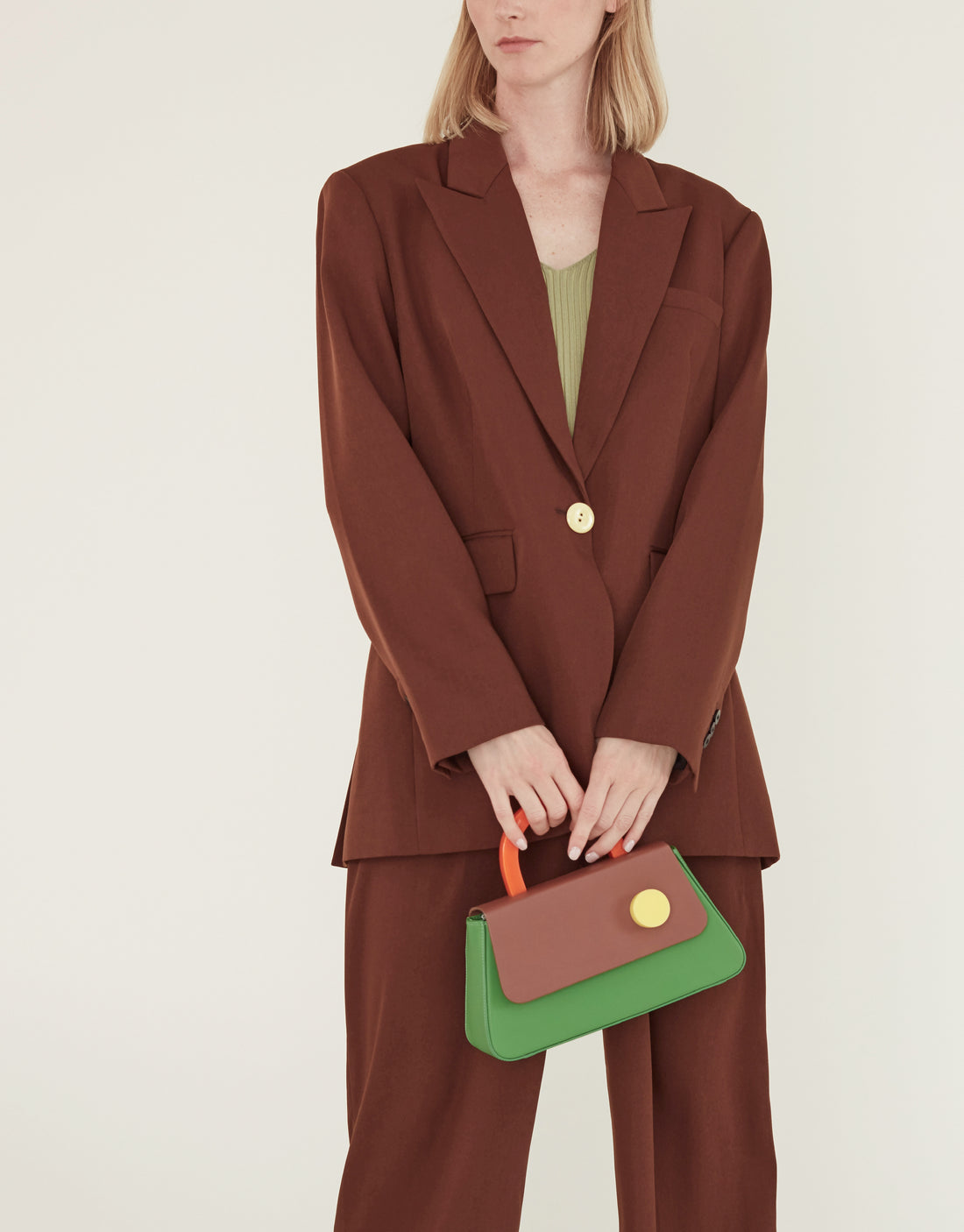 Alice Flap Bag with Strap • Kelly Green