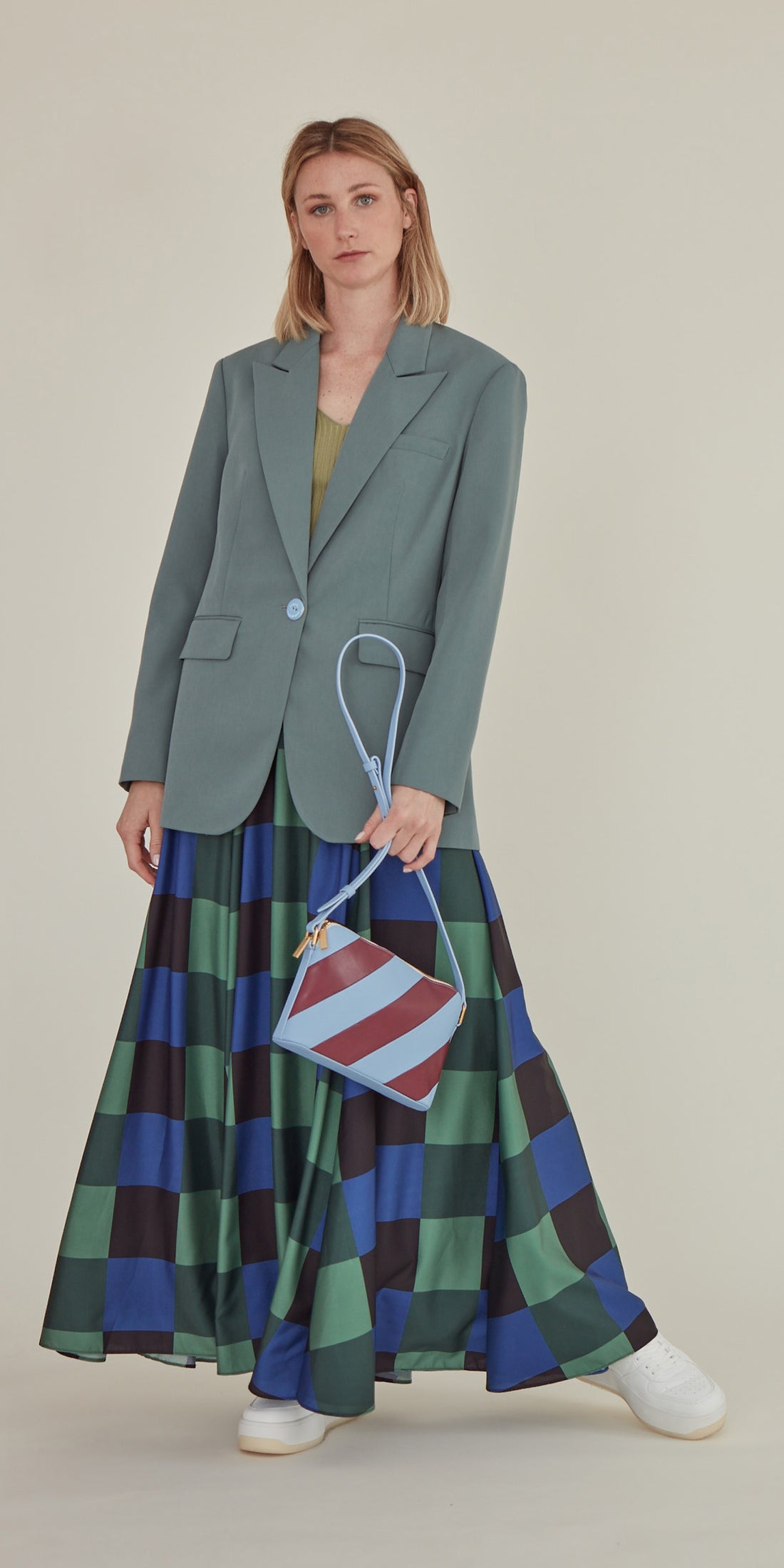 The Boyfriend Blazer • Dark Celadon