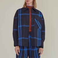 Note to Self / Tartan Plaid Shirt • Navy