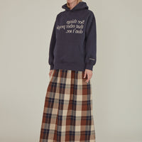 Note to Self / Tartan Plaid Tank Dress • Brown