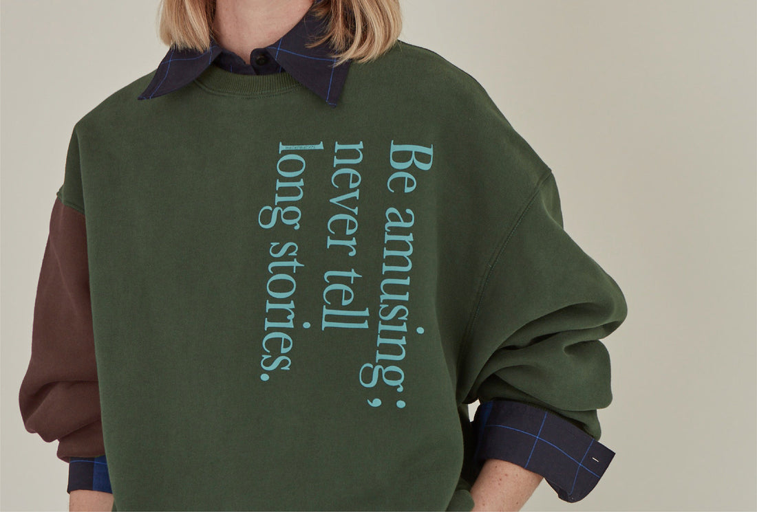 Be Amusing / Oversized Sweatshirt • Green