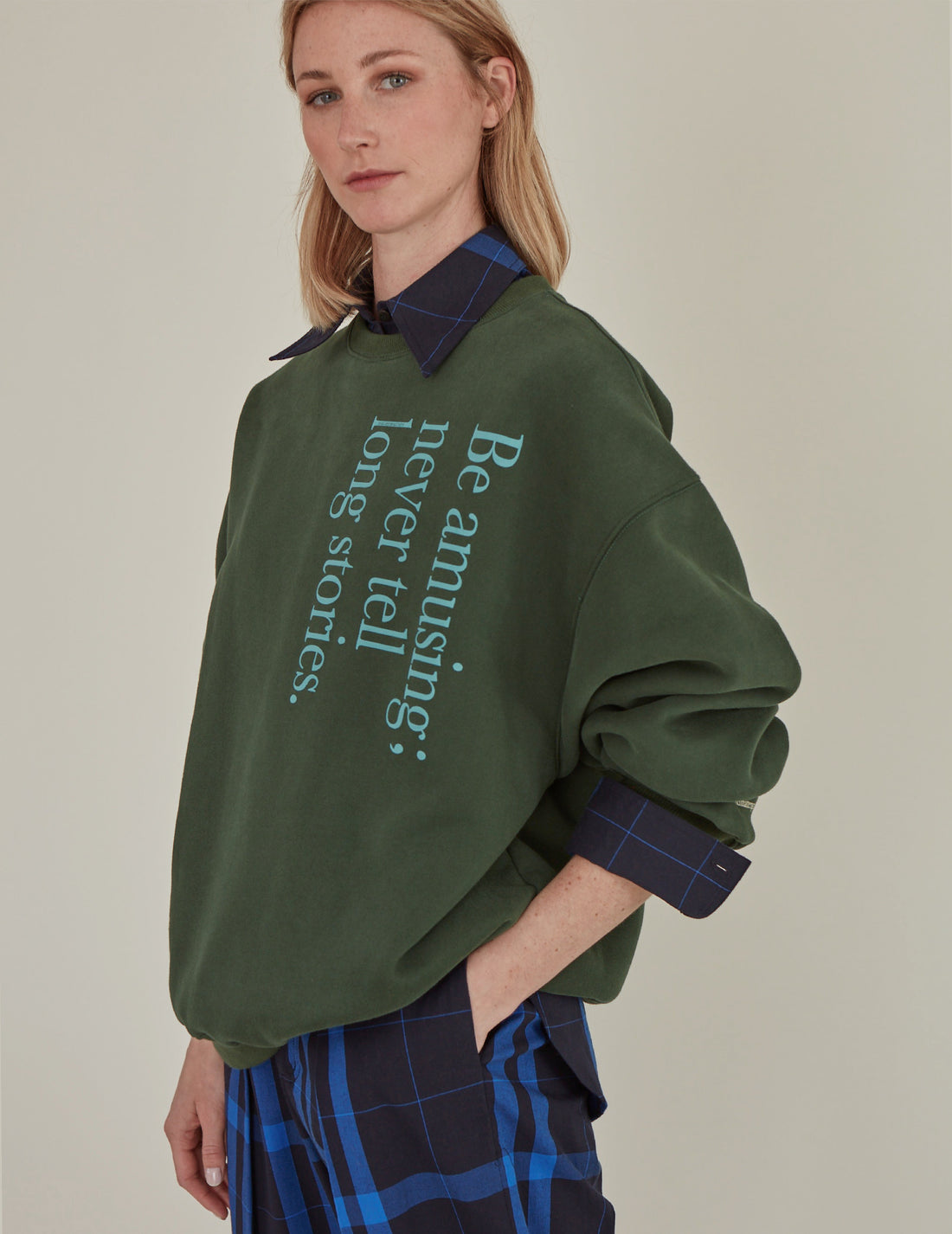Note to Self / Tartan Plaid Shirt • Navy
