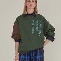 Be Amusing / Oversized Sweatshirt • Green