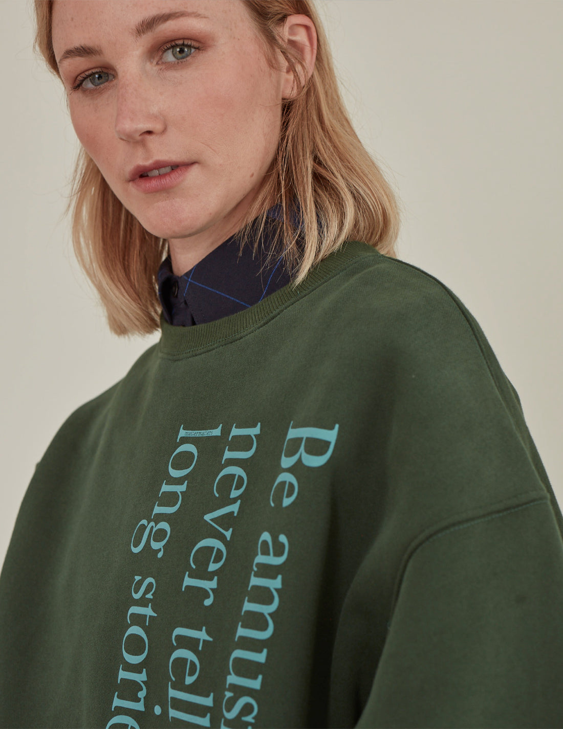 Be Amusing / Oversized Sweatshirt • Green