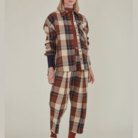 Note to Self / Tartan Plaid Shirt • Brown