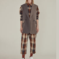 Note to Self / Tartan Plaid Shirt • Brown