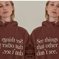 See Things / Oversized Hoodies • Brown