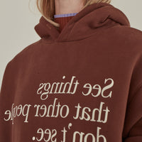 See Things / Oversized Hoodies • Brown