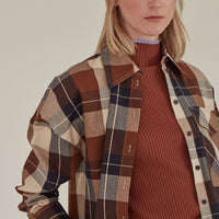 Note to Self / Tartan Plaid Shirt • Brown