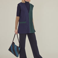 'HELLO' / Straight Fit Trousers • Navy