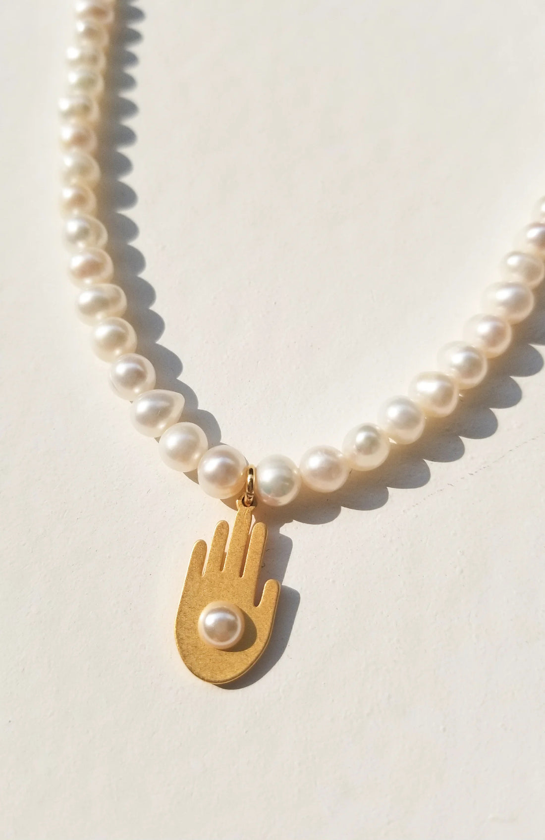 Chance Pearl Necklace •  Gold / Pearl