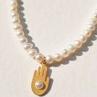 Chance Pearl Necklace •  Gold / Pearl
