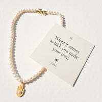 Chance Pearl Necklace •  Gold / Pearl