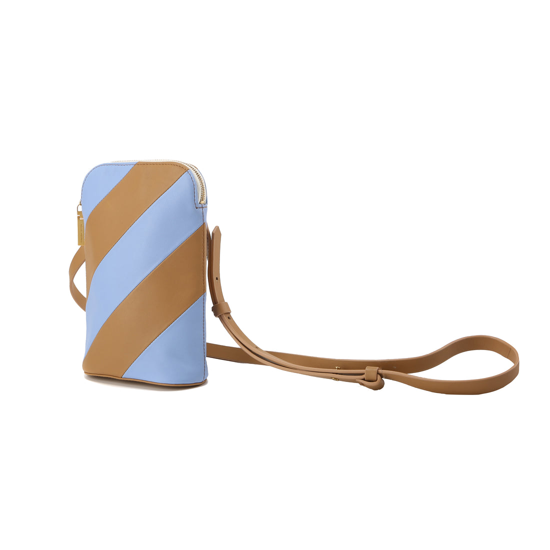 Mini Hama Shoulder Bag • Tan / Forget-Me-Not